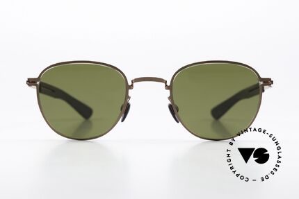 Mykita Mylon Basil Panto Sonnenbrille Von 2018, Gr. 47-24, col 247 (Shiny Copper/Pitch Black), Passend für Herren und Damen