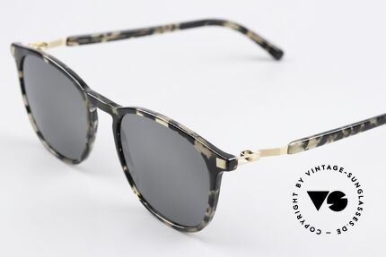 Mykita Aluki Designersonnenbrille Eckig, Azetat-Front mit charakteristischen Mykita-Bügeln!, Passend für Herren und Damen