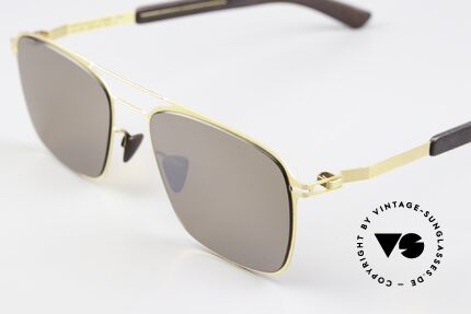 Mykita Mylon Flax Leicht Verspiegelte Gläser, made in Germany Designersonnenbrille für Kenner, Passend für Herren