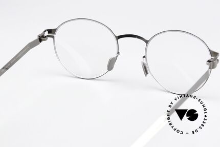 Mykita Peach Pantobrille Shiny Graphite, die Fassung ist beliebig verglasbar (optisch / Sonne), Passend für Herren und Damen