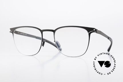 Mykita Thabani Eckige Brille Schwarz Unisex Details