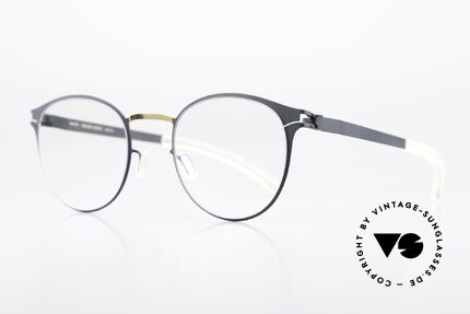 Mykita Giorgio Panto Damenbrille Gold Indigo, Farbe 256 "Gold/Indigo" = Damenbrille in dunkelblau, Passend für Damen