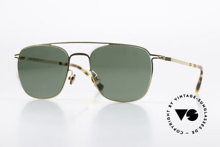 Mykita Torge Klassische Sonnenbrille Gold Details