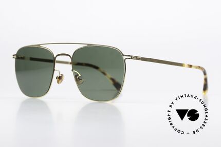 Mykita Torge Klassische Sonnenbrille Gold, Farbe 013: GOLD, mit polarisierenden Sonnengläsern, Passend für Herren und Damen