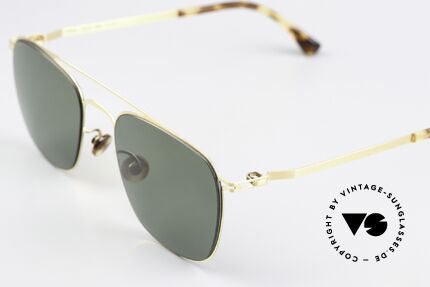 Mykita Torge Klassische Sonnenbrille Gold, wohlbekannte Spitzenqualität; handmade in Germany, Passend für Herren und Damen
