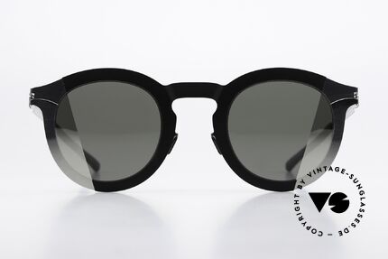 Mykita Studio 2.2 Sonnenbrille Mit Charakter, Damenbrille, Col 052: Silver/Black Pamir 1 Silver, Passend für Damen