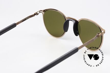 Mykita Mylon Tulip Copper Pitch Black Hollygreen, die Fassung kann auch optisch verglast werden, Passend für Herren und Damen