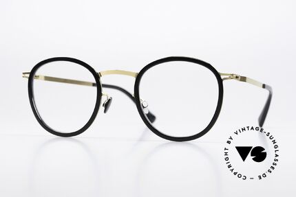 Mykita Antti Pantobrille Schwarz Gold Details
