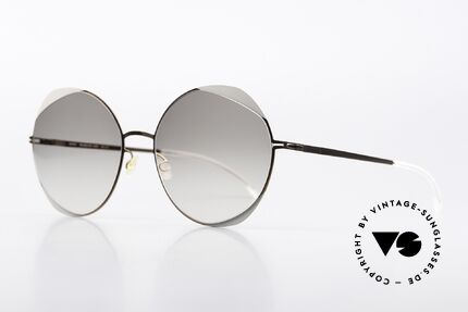 Mykita Elisa Damen Sonnenbrille Oversized, Color 361 = Shiny Copper/Stone Grey / Grey Gradient, Passend für Damen