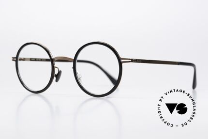 Mykita Eetu Panto Rund Kupfer Schwarz, wirklich interessante Farbe 818 = Shiny Copper/Black, Passend für Herren und Damen