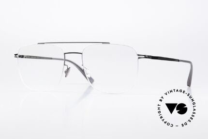 Mykita Yuuto Eckige Herrenbrille Grau Silber Details