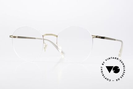 Mykita Tomomi Silver Champagne Gold Brille Details