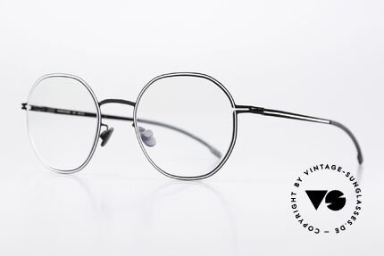 Mykita Studio 6.6 60er Optische Illusionskunst, ultrafeine Linien folgen der Kontur des Rahmens, Passend für Damen