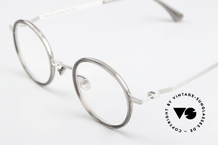 Mykita Eetu Runde Pantobrille Grau Silber, wohlbekannte Spitzenqualität; handmade in Germany, Passend für Herren und Damen