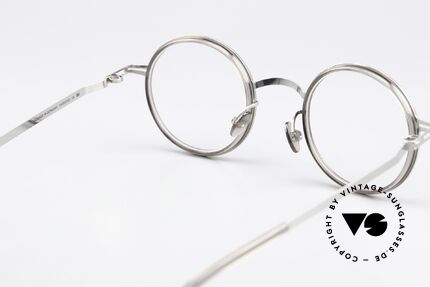 Mykita Eetu Runde Pantobrille Grau Silber, Rahmen ist beliebig verglasbar (optisch oder Sonne), Passend für Herren und Damen