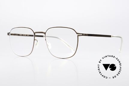 Mykita Herko Eckige Pantobrille Unisex, Farbe 252 "Shiny Copper"; von 2013-2014 produziert, Passend für Herren und Damen