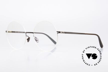 Mykita Yoko Grosse Runde Brille Für Damen, col. 285 Champagne Gold / Dark Brown; Frauen-Brille, Passend für Damen