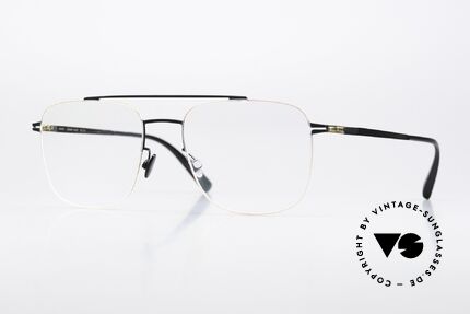 Mykita Yuuto Eckige Fassung Schwarz Gold Details