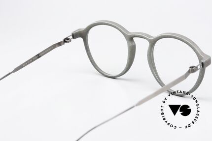 Mykita Mylon Acai Runde Pantobrille Storm Grey, Fassung ist beliebig verglasbar (optisch/Sonne), Passend für Herren und Damen