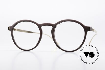 Mykita Mylon Acai Runde Pantobrille Braun Gold Details