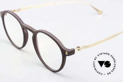 Mykita Mylon Acai Runde Pantobrille Braun Gold, Brillenliebhaber wissen um das Mylon Konzept, Passend für Herren und Damen