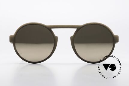 Mykita Mylon Thunder Sonnenbrille Gold Verspiegelt, Größe 51-23, color 327, Unisex Sonnenbrille, Passend für Herren und Damen