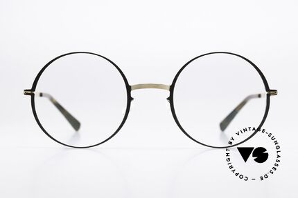 Mykita Vilde Runde Damenbrille Gold Brown, runde Brille der Lite-Kollektion; 2017-2019 gefertigt, Passend für Damen