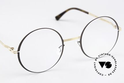 Mykita Vilde Runde Damenbrille Gold Brown, ungetragenes Modell mit original Mykita Verpackung, Passend für Damen