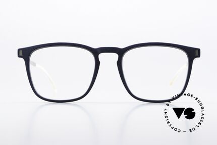 Mykita Mylon Jujubi Designerbrille Navy Blue, Größe 52-19, col. 561 Navy Blue/Matte Silver, Passend für Herren und Damen