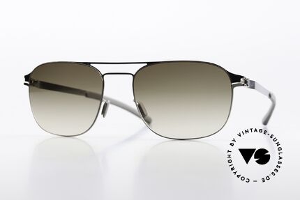 Mykita Paco Sonnenbrille In Shiny Silver Details