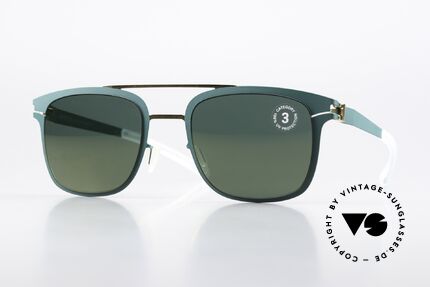 Mykita Hunter Sonnenbrille Brilliantgreen Details