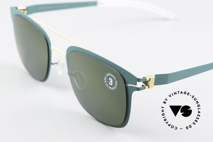Mykita Hunter Sonnenbrille Brilliantgreen, wohlbekannte Spitzenqualität; handmade in Germany, Passend für Herren und Damen