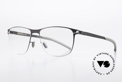 Mykita Arno Eckige Herrenbrille Graphite, Farbcode 012 = "Graphite" = eine graue Herrenbrille, Passend für Herren