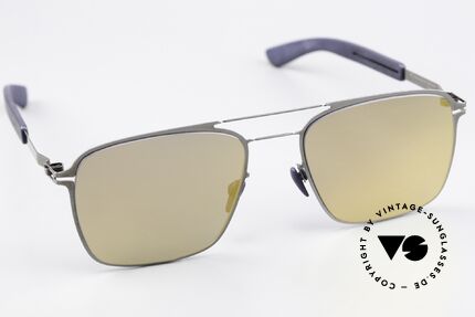 Mykita Mylon Flax Gold Verspiegelt Navy Blue, ungetragenes vintage Modell aus dem Jahre 2016, Passend für Herren