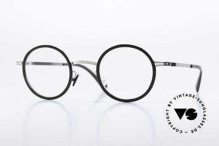 Mykita Eetu Runde Brille Shiny Silver Ash Details
