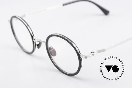 Mykita Eetu Runde Brille Shiny Silver Ash, wohlbekannte Spitzenqualität; handmade in Germany, Passend für Herren und Damen