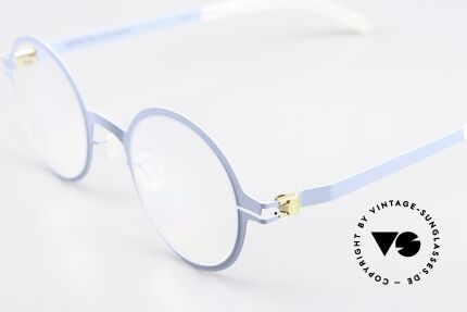 Mykita Thelonius Runde Brille In Himmelblau, wohlbekannte Spitzenqualität; handmade in Germany, Passend für Herren und Damen