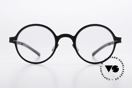 Mykita Thelonius Runde Brille Schwarz Unisex, runde Brille, Decades-Kollektion (Damen & Herren), Passend für Herren und Damen