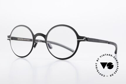 Mykita Thelonius Runde Brille Schwarz Unisex, Farbcode 002 schwarz: zeitlose Unisex-Brillenfassung, Passend für Herren und Damen