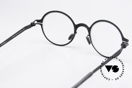 Mykita Thelonius Runde Brille Schwarz Unisex, genial flexible Brillenfassung: eine Größe passt allen, Passend für Herren und Damen