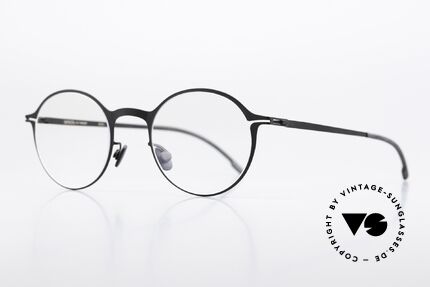 Mykita Pontus Brille Rund Schwarz Unisex, Farbe "Black" = zeitloses Modell für Damen & Herren, Passend für Herren und Damen