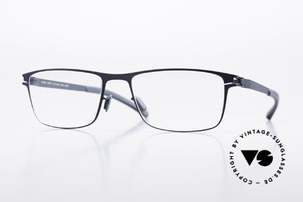 Mykita Garth Eckige Herrenbrille Navy Blue Details