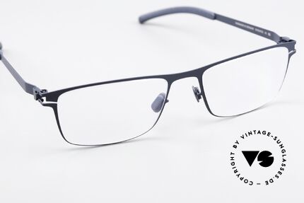 Mykita Garth Eckige Herrenbrille Navy Blue, ungetragenes Modell mit original Mykita Verpackung, Passend für Herren