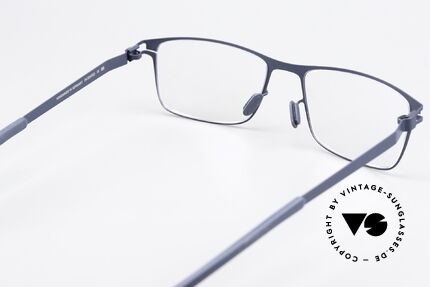 Mykita Garth Eckige Herrenbrille Navy Blue, die Fassung ist beliebig verglasbar (optisch / Sonne), Passend für Herren