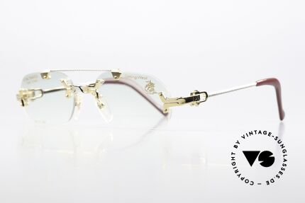 Machiavelli 17-301 Philosophen Brille Randlos, ein wirklich exzentrisches und opulentes Brillengestell, Passend für Herren