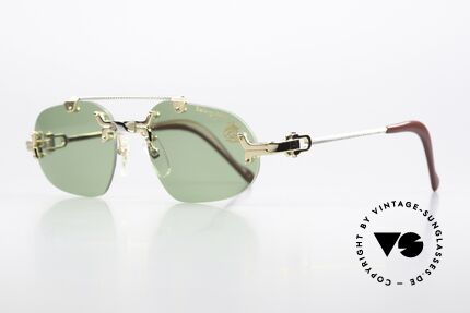 Machiavelli 14-305 Philosophen Sonnenbrille, ein wirklich exzentrisches und opulentes Brillengestell, Passend für Herren