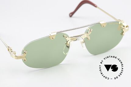 Machiavelli 14-305 Philosophen Sonnenbrille, herausragende Qualität (vergoldeter Titanium-Rahmen), Passend für Herren