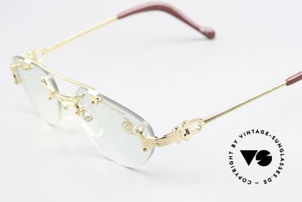 Machiavelli 16-303 Brille Auffällig Vintage 80er, leicht getönte Demogläser (als Modeaccessoire tragbar), Passend für Herren und Damen