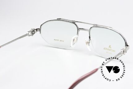 Machiavelli 24-70 Alte 80er Brille Platinum, ungetragenes 80er Einzelstück mit orig. Machiavelli Etui, Passend für Herren