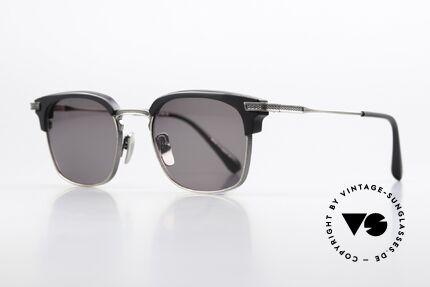 DITA Nomad Herren Sonnenbrille Eckig, ein klassisches Modell in antik-silber und schwarz, Passend für Herren